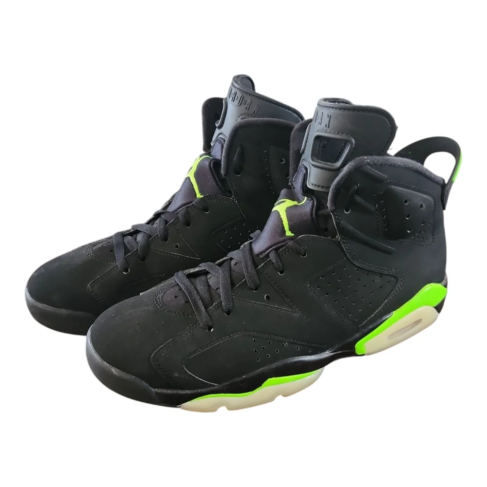 Air Jordan 6 Retro Electric Green and Black High-Top Sneakers 10.5 - Picture 10 of 10